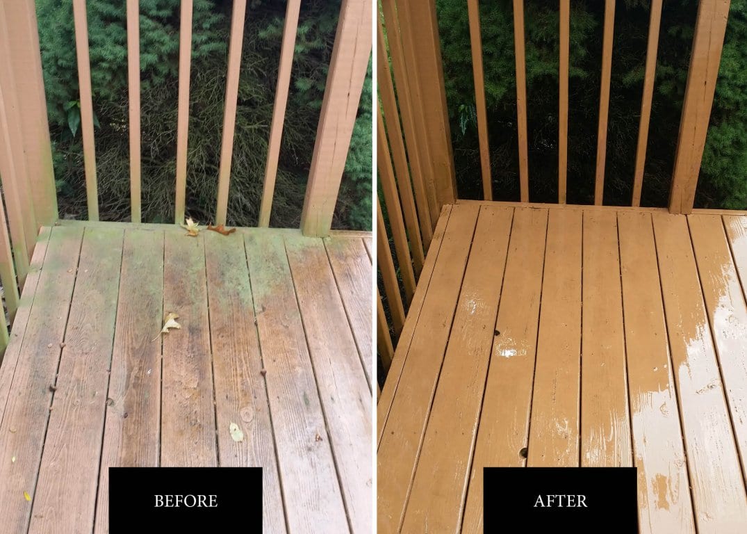 Deck Before After | House Washing Service in Greencastle PA